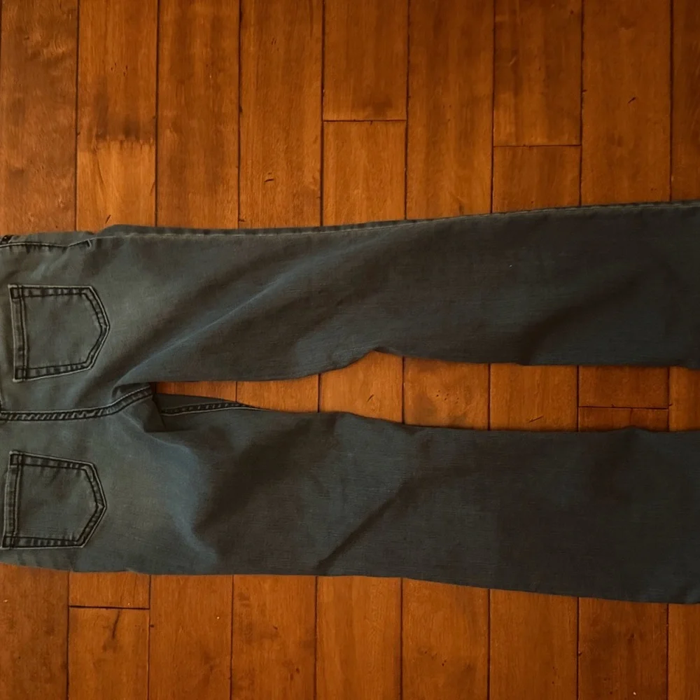 Cat & Jack girls size 12 bootcut super stretch blue jeans denim - Picture 3 of 3